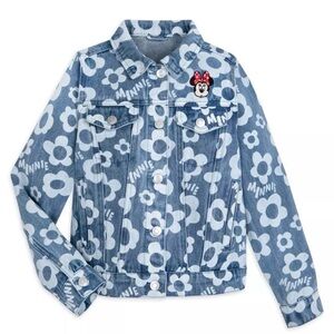 NEW GIRLS Disney Minnie Mouse Blue
Floral Denim Jacket sz Medium